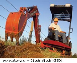 Экскаваторы-погрузчики Ditch Witch XT850