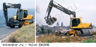 Колесные экскаваторы Volvo EW180B