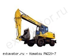 Колесные экскаваторы Komatsu PW220-7
