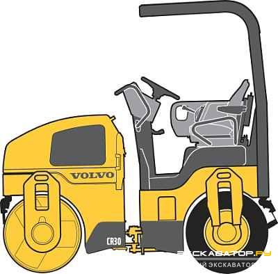 Дорожные катки, виброкатки Volvo CR30