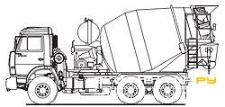 Автобетоносмесители КАМАЗ 58147Z (ABS-7A)