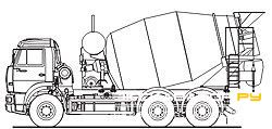 Автобетоносмесители КАМАЗ 69364Т (АБС-8DA)
