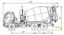 Автобетоносмесители Tigarbo 8DA на шасси КАМАЗ 6520-61
