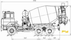 Автобетоносмесители Tigarbo 8DA на шасси УРАЛ 63685