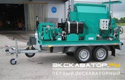 Машины для ямочного ремонта Strassmayr RWK 450(350) установленная на прицепе