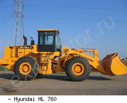 Фронтальные погрузчики колесные Hyundai HL 760