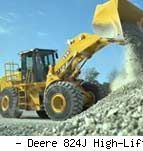 Фронтальные погрузчики колесные John Deere 824J High-Lift
