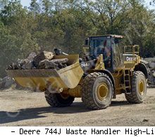 Фронтальные погрузчики колесные John Deere 744J Waste Handler High-Lift