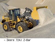 Фронтальные погрузчики колесные John Deere 724J Z-Bar