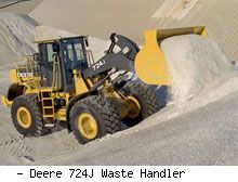Фронтальные погрузчики колесные John Deere 724J Waste Handler