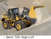 Фронтальные погрузчики колесные John Deere 724J High-Lift