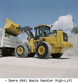 Фронтальные погрузчики колесные John Deere 644J Waste Handler High-Lift