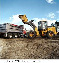 Фронтальные погрузчики колесные John Deere 624J Waste Handler