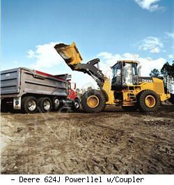 Фронтальные погрузчики колесные John Deere 624J Powerllel w/Coupler