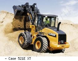 Фронтальные погрузчики колесные Case 521E XT