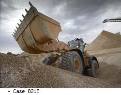 Фронтальные погрузчики колесные Case 821E