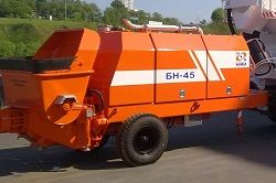 Стационарные бетононасосы ТЗА БН 45