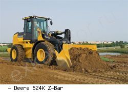 Фронтальные погрузчики колесные John Deere 624K Z-Bar