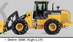 Фронтальные погрузчики колесные John Deere 644K High-Lift