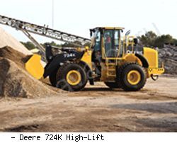 Фронтальные погрузчики колесные John Deere 724K High-Lift