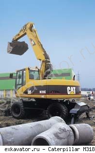 Колесные экскаваторы Caterpillar M318