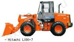 Фронтальные погрузчики колесные Hitachi LX 80-7