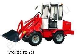 Мини-погрузчики фронтальные YTO X200PZ-606