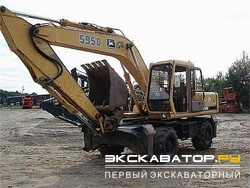 Колесные экскаваторы John Deere 595D