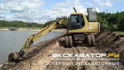 Колесные экскаваторы Komatsu PW130