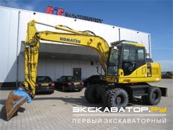 Колесные экскаваторы Komatsu PW140-7