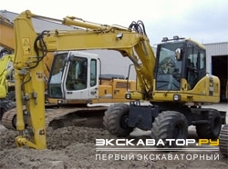 Колесные экскаваторы Komatsu PW160-7K