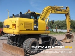 Колесные экскаваторы Komatsu PW180-7EO