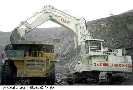 Карьерные экскаваторы гидравлические O&K RH 90