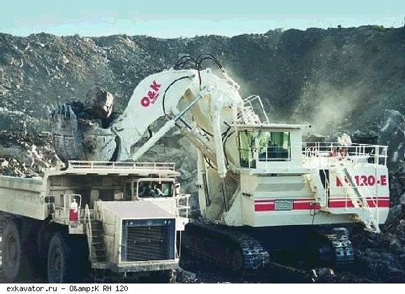 Карьерные экскаваторы гидравлические O&K RH 120