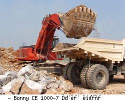 Карьерные экскаваторы гидравлические Bonny CE 1000-7