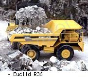 Карьерные самосвалы внедорожные Euclid R36