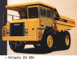 Карьерные самосвалы внедорожные Hitachi EH 650