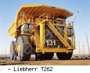 Карьерные самосвалы внедорожные Liebherr T262