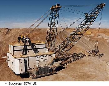 Драглайны экскаваторы Bucyrus 2570 WS