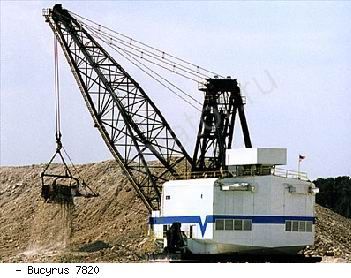 Драглайны экскаваторы Bucyrus 7820