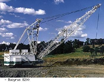 Драглайны экскаваторы Bucyrus 8200