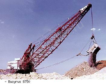 Драглайны экскаваторы Bucyrus 8750
