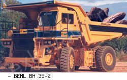 Карьерные самосвалы внедорожные BEML BH35-2
