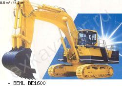 Карьерные экскаваторы гидравлические BEML BE1600