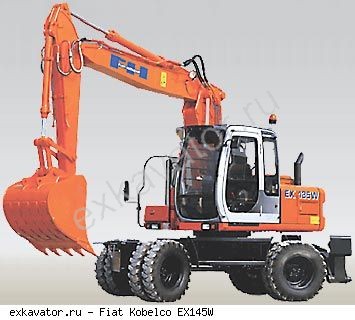 Колесные экскаваторы Fiat Kobelco EX 145W