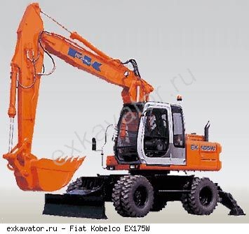 Колесные экскаваторы Fiat Kobelco EX 175W