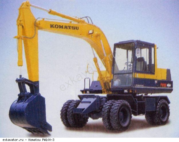 Колесные экскаваторы Komatsu PW100-3