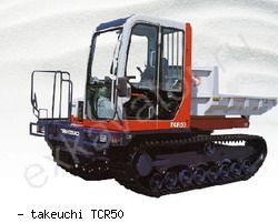 Думперы, мини-самосвалы Takeuchi TCR50