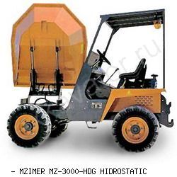Думперы, мини-самосвалы MZIMER MZ-3000-HDG HIDROSTATIC