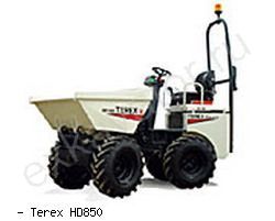 Думперы, мини-самосвалы Terex HD850